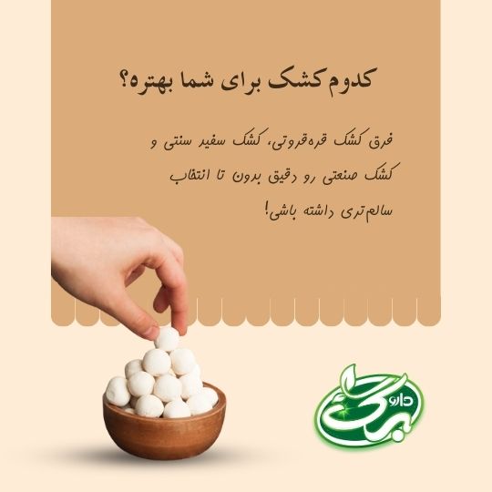 فرق کشک قره قروتی با کشک سفید و کشک صنعتی