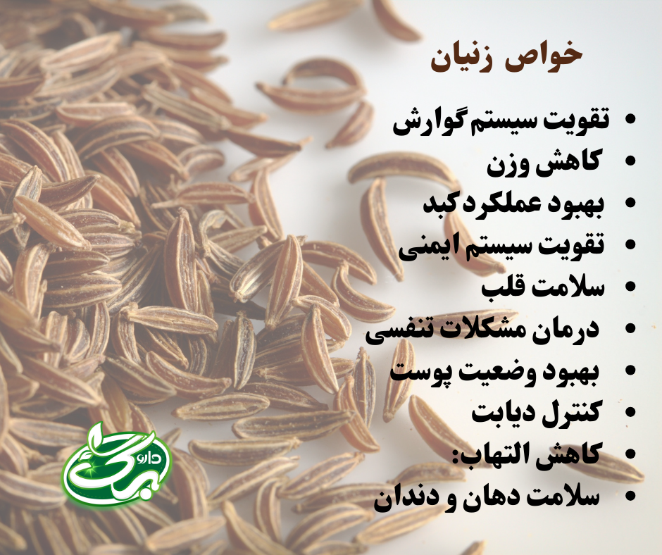 انواع خواص زنیان