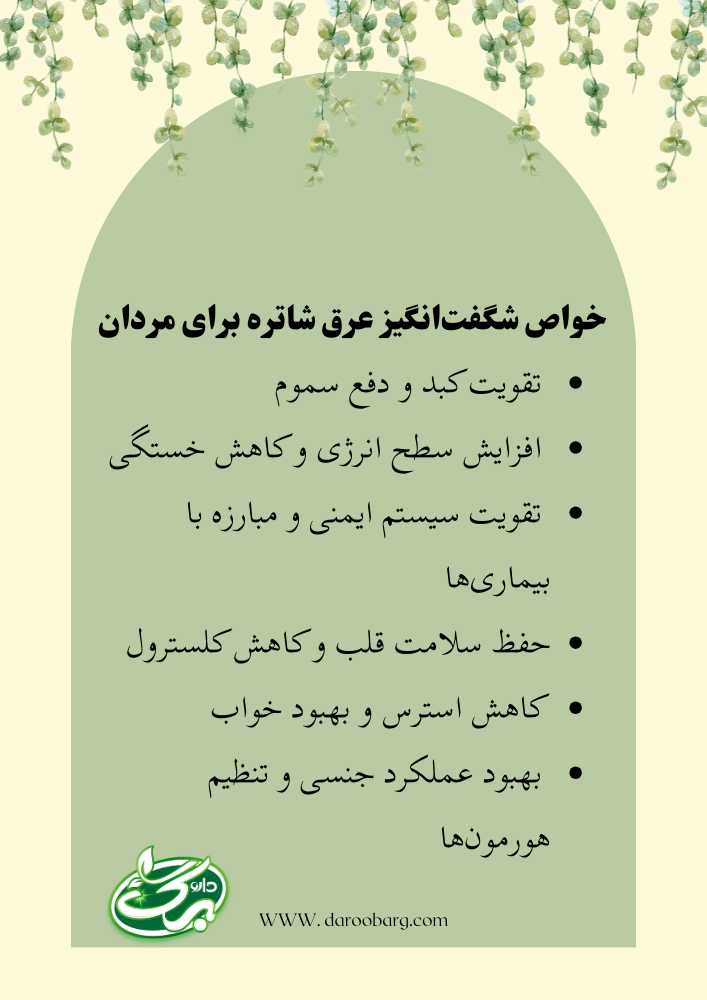 خواص شگفت‌انگیز عرق شاتره برای مردان