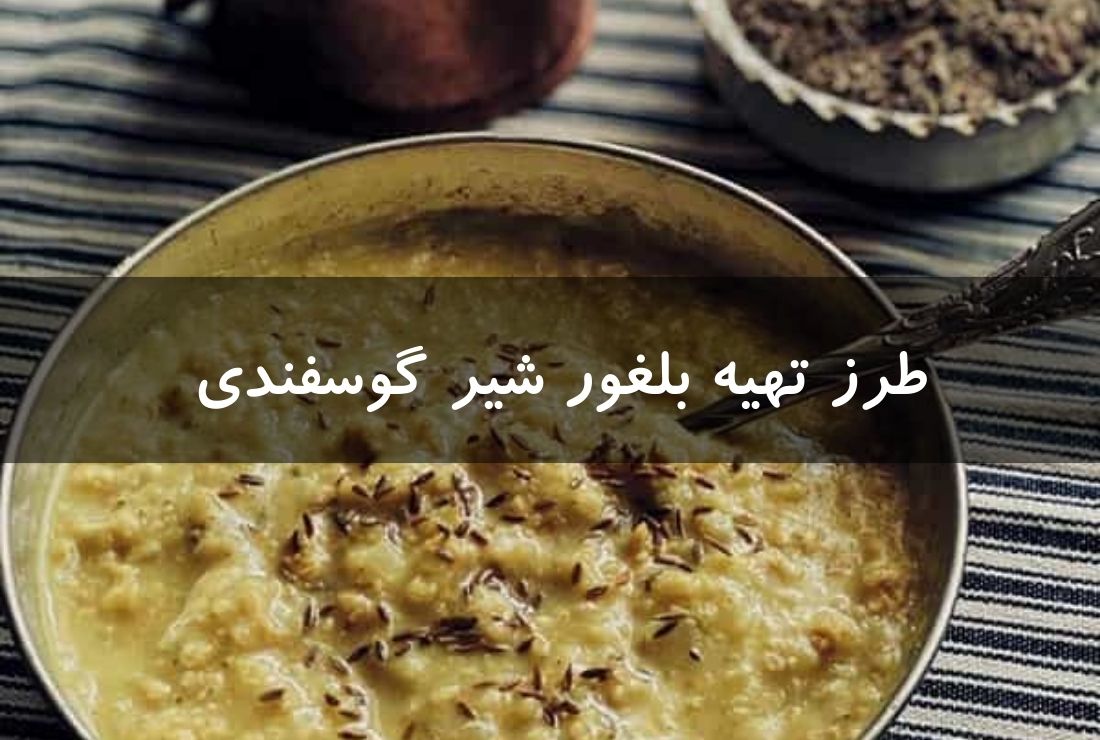طرز تهیه بلغور شیر گوسفندی